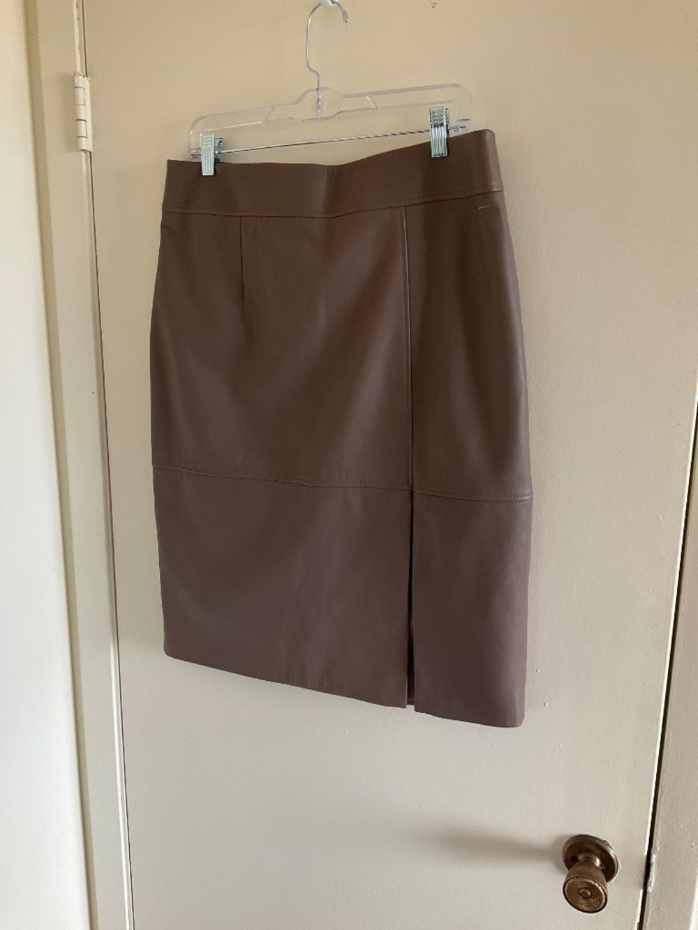 BOSS  Setora Lambskin Leather Pencil Skirt - Picture 4 of 11
